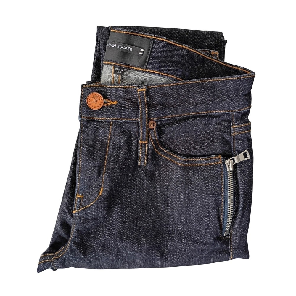 Made USA Calvin Rucker Heartbreaker Dark Wash Jeans 26x29 NWOT Premium Cotton - Picture 7 of 8